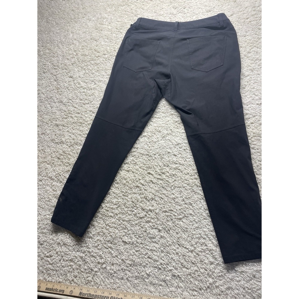 Lululemon ABC Classic-Fit Pant Warpstreme 32" Waist 27" Inseam Black EUC - Picture 5 of 6